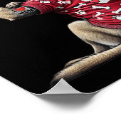 Funny I Liebe Mama Tattoo Belgische Malinois Mama  Poster (Ecke)