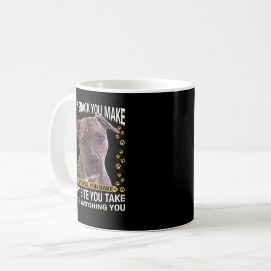 Funny I Liebe Mama Tattoo Pitbull Mama Eigentümer Kaffeetasse (Vorderseite Links)