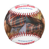 Funny I Liebe Mein Freund 2 Foto Baseball (Vorderseite)