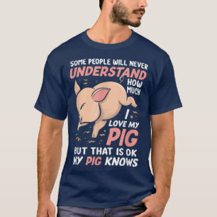 Funny I Liebe mein Schweinefleisch Bauer Haustierf T-Shirt