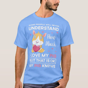 Funny I Liebe mein Schweinefleisch Bauer Haustierf T-Shirt