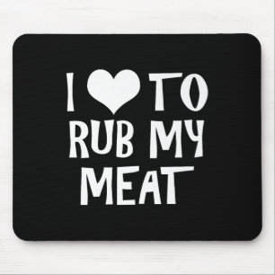 Funny I Liebe, meine Fleischpitmaster-Grillen zu r Mousepad