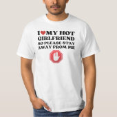 Funny I Liebe Meine Freundin T-Shirt (Vorderseite)