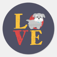 Funny I Liebe Miniatur Schnauzer I Hecht Hund Love