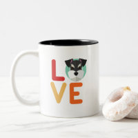 Funny I Liebe Miniatur Schnauzer I Hecht Hund Love