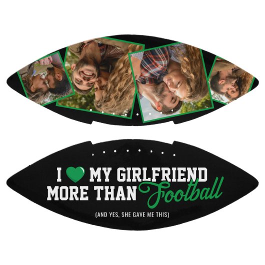 Funny I Liebe My Girlfriend 4 Foto Football (Paneele)