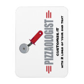 Funny I Liebe Pizza Magnet (Vertikal)