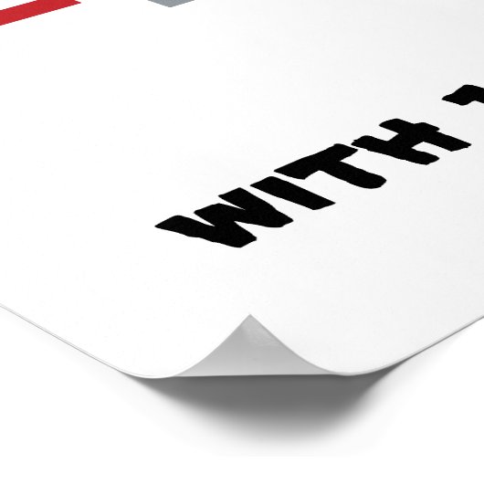 Funny I Liebe Pizzas Poster (Ecke)