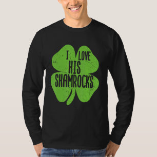 Funny I Liebe Seine Kleeblätter St Patrick's Day C T-Shirt