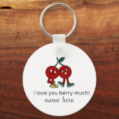 Funny I Liebe Sie berry viel Niedlicher Cartoon Co Schlüsselanhänger (Vorderseite)