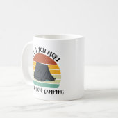 Funny I Liebe Sie mehr als ich Liebe Camping Kaffeetasse (Vorderseite Links)