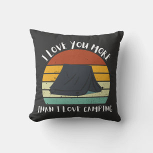 Funny I Liebe Sie mehr als ich Liebe Camping Kissen