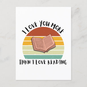 Funny I Liebe Sie mehr als ich Liebe lesen Feiertagspostkarte