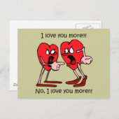 Funny I Liebe Sie Postkarte (Vorne/Hinten)