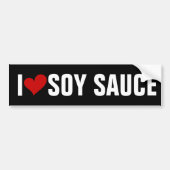 Funny I LIEBE SOY SAUCE Autoaufkleber (Vorne)