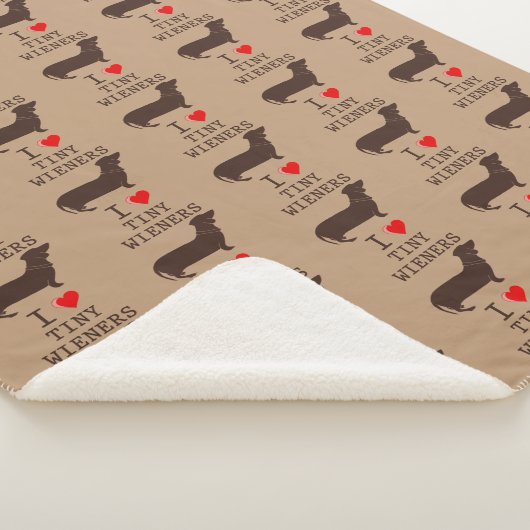 Funny I Liebe Tiny Dackel Dackel Sherpadecke (3/4)