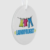 Funny I Liebe Wäsche Ornament (Vorderseite)