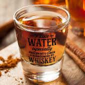 Funny I Liebe Wasser gefroren in Whiskey Schnapsglas