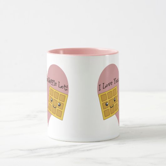 Funny I Liebe You A Waffle Lot Niedliche Kawaii Wa Tasse (Zentrum)