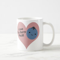 Funny I Liebe You Berry Much Niedlich Kawaii Blueb