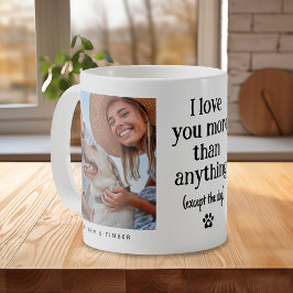 Funny 'I Liebe You' Hund Lover 2 Foto Kaffeetasse