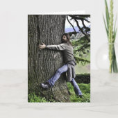 FUNNY I LIEBE YOU, TREE HUGGER GREETING CARDS KARTE (Vorderseite)