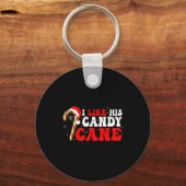 Funny I Like His Candy Cane Couples Matching Chris Schlüsselanhänger (Vorderseite)