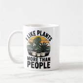 Funny I Like Plants More Than People Design  Kaffeetasse (Links)
