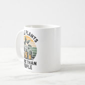 Funny I Like Plants More Than People Design  Kaffeetasse (Vorderseite Links)