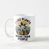 Funny I Like Plants More Than People Design  Kaffeetasse (Links)