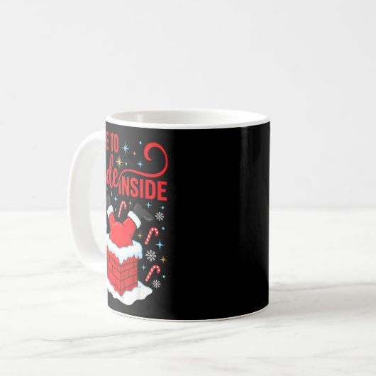 Funny I Like To Slide Inside Santa Ugly Christmas  Kaffeetasse (Vorderseite Links)
