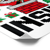 Funny I Like To Slide Inside Santa Ugly Christmas  Poster (Ecke)