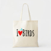  Funny I Love Birds  Tragetasche (Vorne)