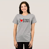  Funny I Love Birds  Tri-Blend Shirt (Vorderseite voll)