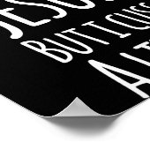 Funny I Love Jesus But I Cuss A Little Shirt Chris Poster (Ecke)