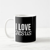 Funny I Love Jesus - Jesus Love You Christian Fait Kaffeetasse (Links)