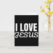 Funny I Love Jesus - Jesus Love You Christian Fait Karte (Gelbe Blume)