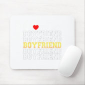 Funny I Love My Handsome Boyfriend Valentine Mousepad (Mit Mouse)