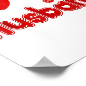 Funny I Love My Husband Poster (Ecke)