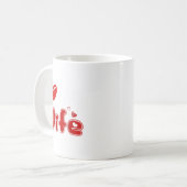 Funny I Love My Wife  Kaffeetasse (Vorderseite Links)