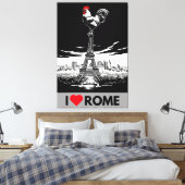  Funny ''I love Rome'' Parody Leinwanddruck (Insitu (Schlafzimmer))