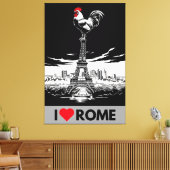  Funny ''I love Rome'' Parody Leinwanddruck (Insitu (Wohnzimmer))