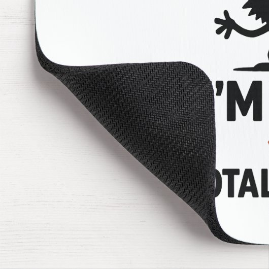 Funny "I m Fine" Arrows Cartoon Mousepad (Ecke)