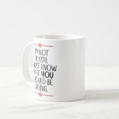 Funny "I m Not Bossy" Kaffeetasse (Vorderseite Links)