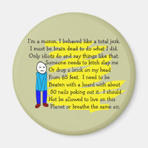 Funny "I m Sorry" Karten und Schlüsselketten Magnet