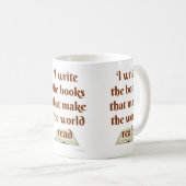 Funny I Make World Lese Cheeky Slogan Kaffeetasse (VorderseiteRechts)