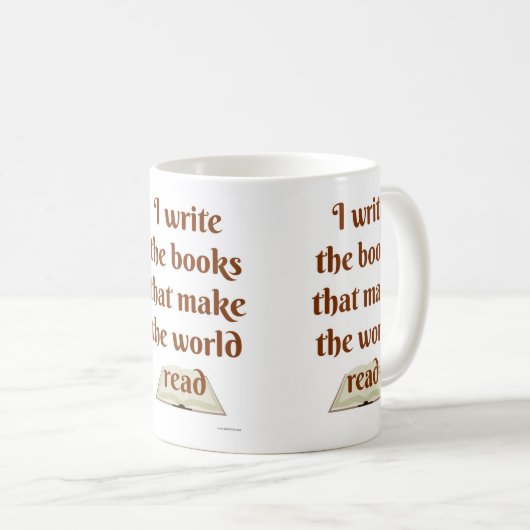 Funny I Make World Lese Cheeky Slogan Kaffeetasse (VorderseiteRechts)