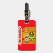 Funny I Miss You Ich bin gelangweilt Gepäckanhänger (Vorderseite vertikal)