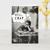 Funny I Miss You Vintag Illustration Karte (Gelbe Blume)