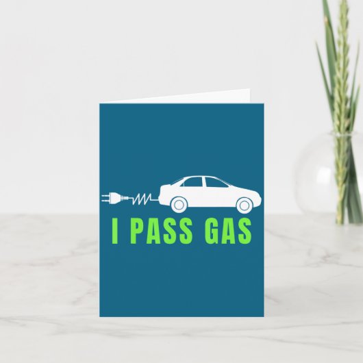 Funny I P Gas Electric Car I Love Evs Electri  Karte (Vorderseite)